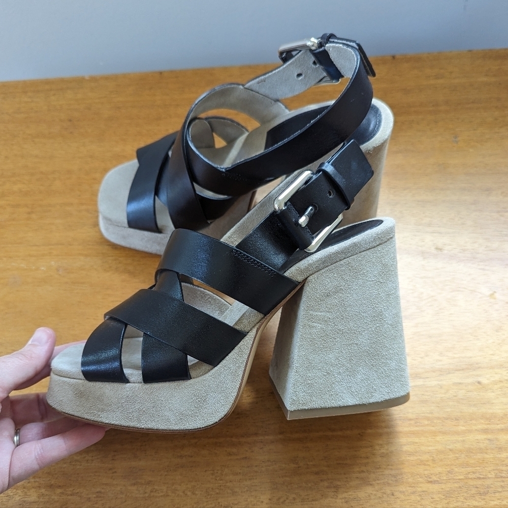 Michael Kors Collection Chunky Platform Leather‎ … - image 2